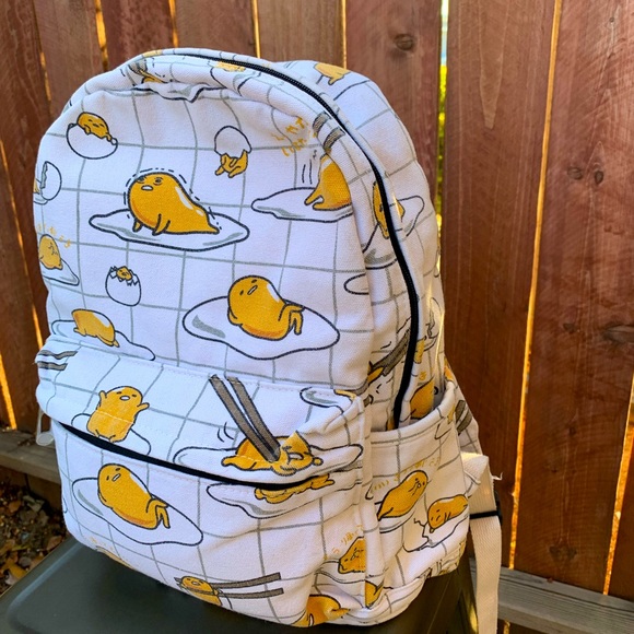 . Handbags - Cute white gudetama backpack Sanrio Japanese cartoon
